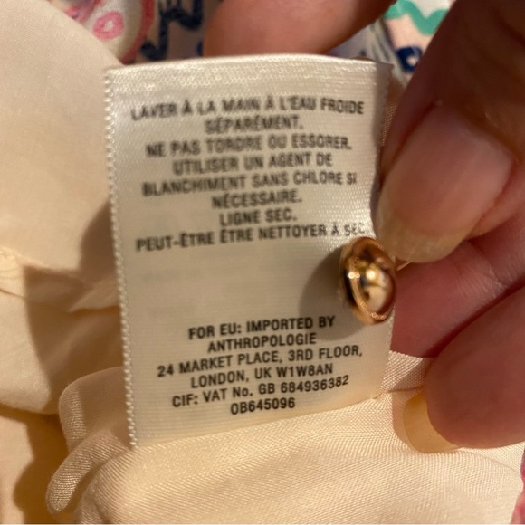 MAEVE Anthropologie Women Colorful Print Dress Size 2 - Picture 9 of 11